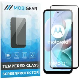 Mobigear Premium Motorola Moto G41 Glazen Screenprotector - Case Friendly - Zwart