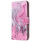 Mobigear Marble iPhone XS Hoesje Bookcase Portemonnee - Roze