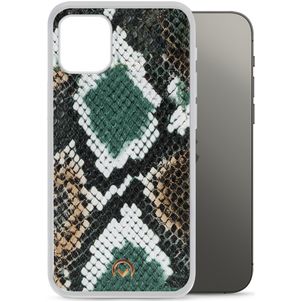Mobilize Magnet Gelly iPhone 12 Hoesje Flexibel TPU Backcover Shockproof - Green Snake