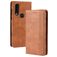 Mobigear Sensation Motorola One Action Hoesje Bookcase Portemonnee - Cognac