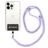 Mobigear Lanyard Universeel Telefoonkoord Verstelbaar - Paars / Wit