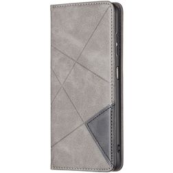 Mobigear Rhombus Slim Nokia G11 Hoesje Bookcase - Grijs