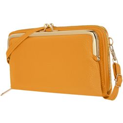 Antonio Fonzo Crossbody Clutch Snap Telefoontasje - Large - Geel