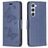 Mobigear Butterfly Samsung Galaxy S24 Hoesje Bookcase Portemonnee - Blauw