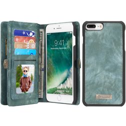 CaseMe 008 iPhone 8 Plus Hoesje Uitneembare 2in1 Bookcase Portemonnee - Groen
