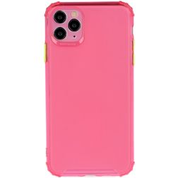 Mobigear Cushion iPhone 12 Pro Max Hoesje Flexibel TPU Backcover Shockproof - Magenta