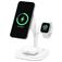 Mobigear MagStation Pro 3in1 MagSafe Oplaadstation voor iPhone / AirPods en Apple Watch - Wit