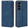 Mobigear Retro Slim Samsung Galaxy S25 FE Hoesje Bookcase Portemonnee - Donkerblauw