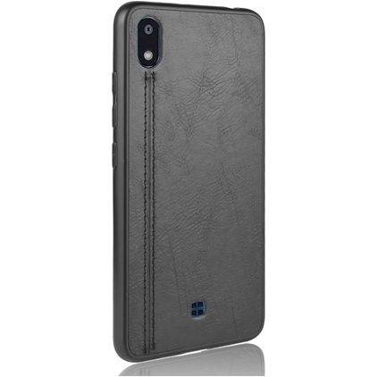 Mobigear Stitch LG K20 (2019) Hoesje Backcover - Zwart