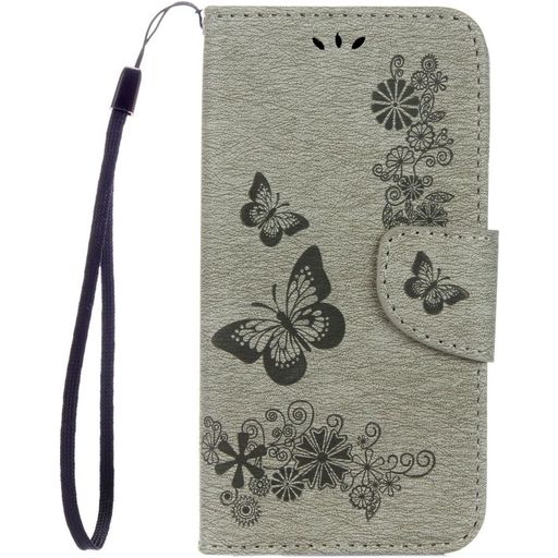 Mobigear Butterfly Samsung Galaxy S8 Hoesje Bookcase Portemonnee - Grijs