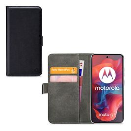 Mobilize Classic Gelly Wallet Motorola Moto G04 Hoesje Bookcase Portemonnee - Zwart