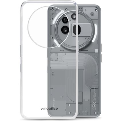Mobilize Gelly Doorzichtig Nothing Phone (3a) Pro Hoesje Flexibel TPU Backcover - Transparant