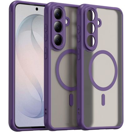 Mobigear Shockproof Samsung Galaxy S26 FE MagSafe Hoesje Hardcase Backcover - Paars