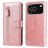 Mobigear Zipper iPhone 17 Pro Hoesje Bookcase Portemonnee - Roségoud