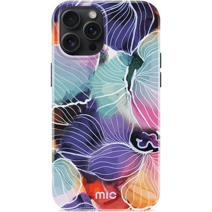 MIO iPhone 15 Pro Max MagSafe Hoesje Hardcase Backcover - Flowers