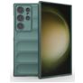 Mobigear Bumpy Samsung Galaxy S24 Ultra Hoesje Flexibel TPU Backcover - Groen