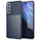 Mobigear Groove Samsung Galaxy S21 FE Hoesje Flexibel TPU Backcover - Blauw