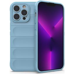 Mobigear Bumpy iPhone 14 Pro Max Hoesje Flexibel TPU Backcover - Blauw