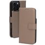 Mobiparts iPhone 16 Pro Max MagSafe Hoesje Echt Leer Uitneembare 2in1 Bookcase Portemonnee - Taupe