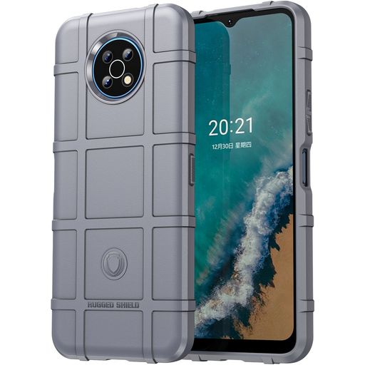 Mobigear Rugged Shield Nokia G50 Hoesje Flexibel TPU Backcover Shockproof - Grijs