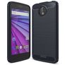 Mobigear Brushed Slim Motorola Moto C Plus Hoesje Flexibel TPU Backcover - Marineblauw