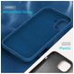 Mobigear Rubber Touch iPhone 16 Siliconen Hoesje Backcover - Blauw