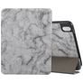 Mobigear Tri-Fold Marble iPad Air 11 Inch (2024) Hoes Bookcase + Stylus Houder - Grijs