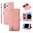 Mobigear Zipper iPhone 14 Pro Hoesje Bookcase Portemonnee - Roségoud