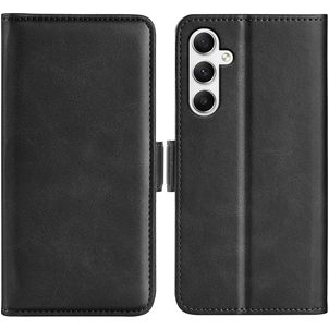 Mobigear Slim Magnet Samsung Galaxy A35 Hoesje Bookcase Portemonnee - Zwart