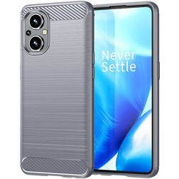Mobigear Brushed Slim OPPO Reno 7 Lite Hoesje Flexibel TPU Backcover - Grijs