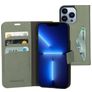 Mobiparts Classic Wallet iPhone 13 Pro Hoesje Bookcase Portemonnee - Stone Green