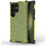 Mobigear Honeycomb Samsung Galaxy S24 Ultra Hoesje Hardcase Backcover Shockproof - Groen