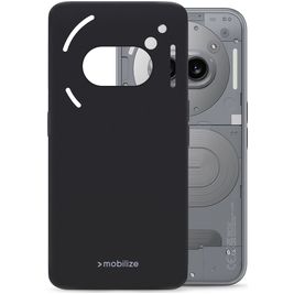 Mobilize Rubber Gelly Nothing Phone (2a) Plus Hoesje Flexibel TPU Backcover - Zwart