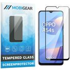 Mobigear Premium OPPO A54s Glazen Screenprotector - Case Friendly - Zwart