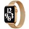 Mobigear Slim Loop Milanese Apple Watch Bandje Magneetsluiting - 42/41/40/38 mm - Goud