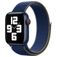 Mobigear Woven Nylon Apple Watch Bandje Klittenbandsluiting - 49/46/45/44 mm - Donkerblauw
