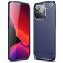 Mobigear Brushed Slim iPhone 13 Pro Hoesje Flexibel TPU Backcover - Blauw