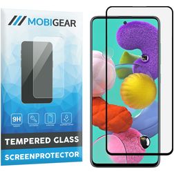Mobigear Premium Samsung Galaxy A51 Glazen Screenprotector - Case Friendly - Zwart