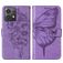Mobigear Butterfly Motorola Moto G84 Hoesje Bookcase Portemonnee - Paars