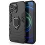 Mobigear Armor Ring iPhone 13 Pro Max Hoesje Hardcase Backcover Shockproof met Ringhouder - Zwart