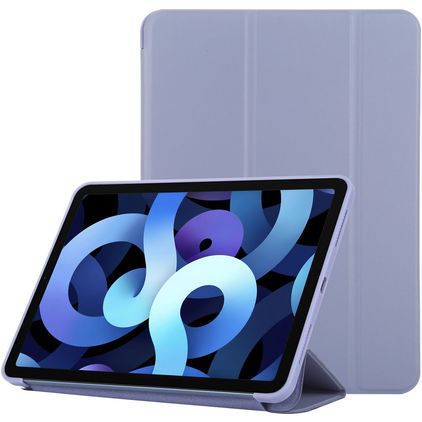 Mobigear Tri-Fold Gel iPad Air 4 (2020) Hoes TPU,Kunstleer Bookcase - Paars