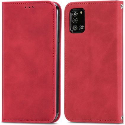 Mobigear Retro Slim Samsung Galaxy A32 5G Hoesje Bookcase - Rood