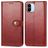 Mobigear Snap Button Xiaomi Redmi A1 4G Hoesje Bookcase Portemonnee - Rood
