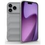 Mobigear Bumpy iPhone 18 Pro Max Hoesje Flexibel TPU Backcover - Grijs