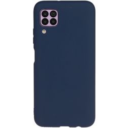 Mobigear Colors Huawei P40 Lite Hoesje Flexibel TPU Backcover - Blauw