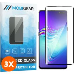 Mobigear Premium Samsung Galaxy S10 5G Glazen Screenprotector - Case Friendly - Zwart (3-Pack)