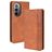 Mobigear Sensation Motorola Edge X30 Hoesje Bookcase Portemonnee - Cognac