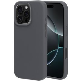 Mobiparts iPhone 16 Pro Siliconen Hoesje Backcover - Urban Grey Mobiparts iPhone 16 Pro Siliconen Hoesje Backcover - Urban Grey