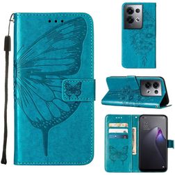 Mobigear Butterfly OPPO Reno 8 Pro 5G Hoesje Bookcase Portemonnee - Blauw