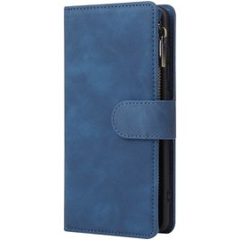 Mobigear Zipper Samsung Galaxy A51 Hoesje Bookcase Portemonnee - Blauw Mobigear Zipper Samsung Galaxy A51 Hoesje Bookcase Portemonnee - Blauw